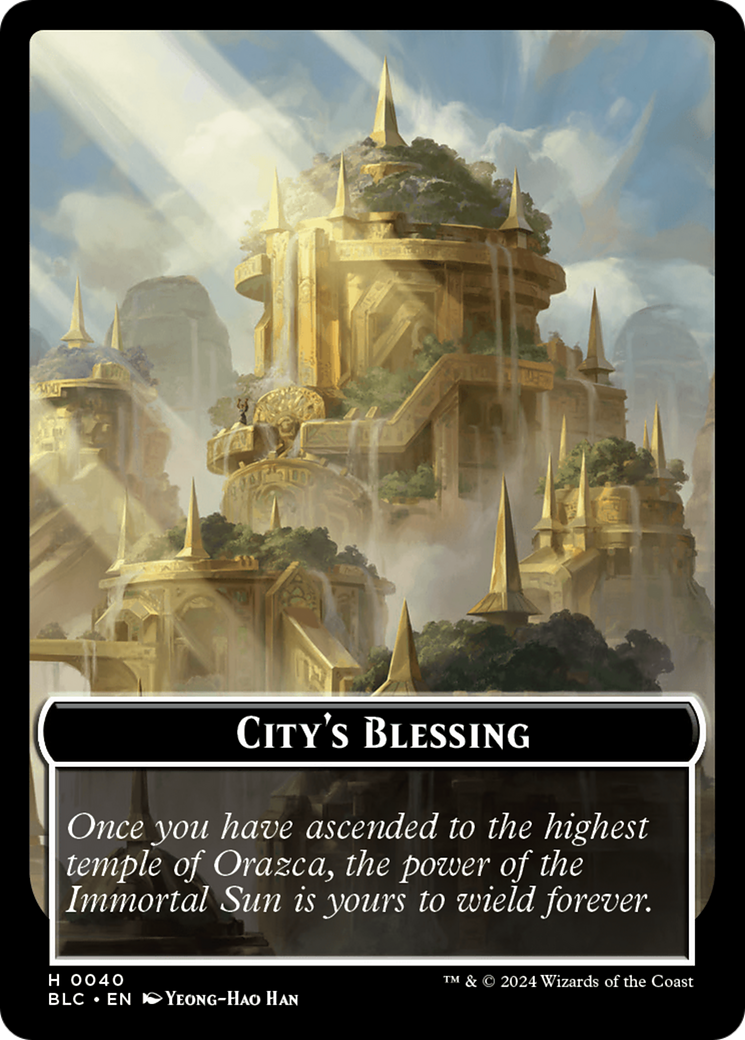 Hamster // City's Blessing Double-Sided Token [Bloomburrow Commander Tokens] | Magic Magpie