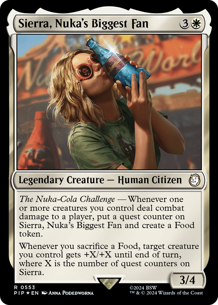 Sierra, Nuka's Biggest Fan (Surge Foil) [Fallout] | Magic Magpie