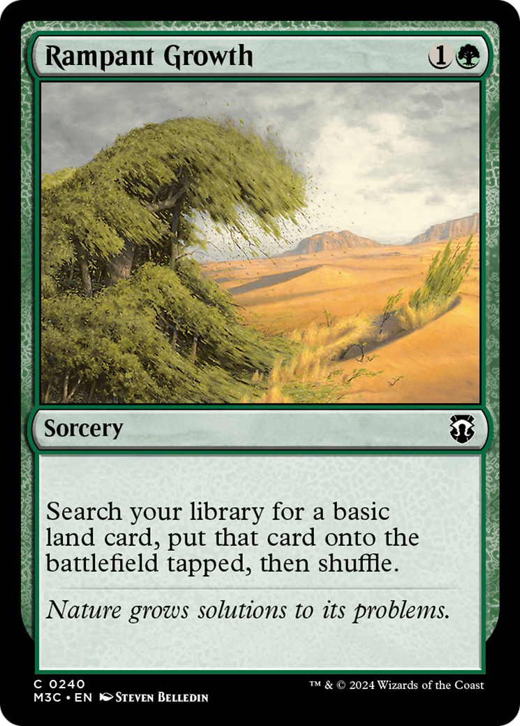 Rampant Growth (Ripple Foil) [Modern Horizons 3 Commander] | Magic Magpie