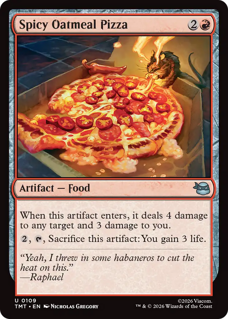 Spicy Oatmeal Pizza [Teenage Mutant Ninja Turtles] | Magic Magpie