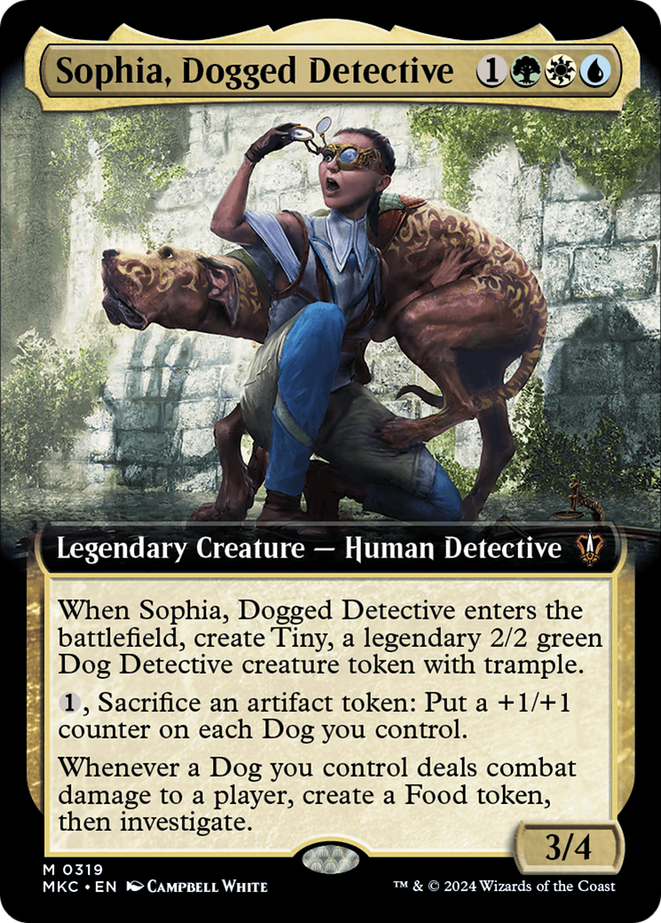 Sophia, Dogged Detective (Extended Art) [Murders at Karlov Manor Commander] | Magic Magpie