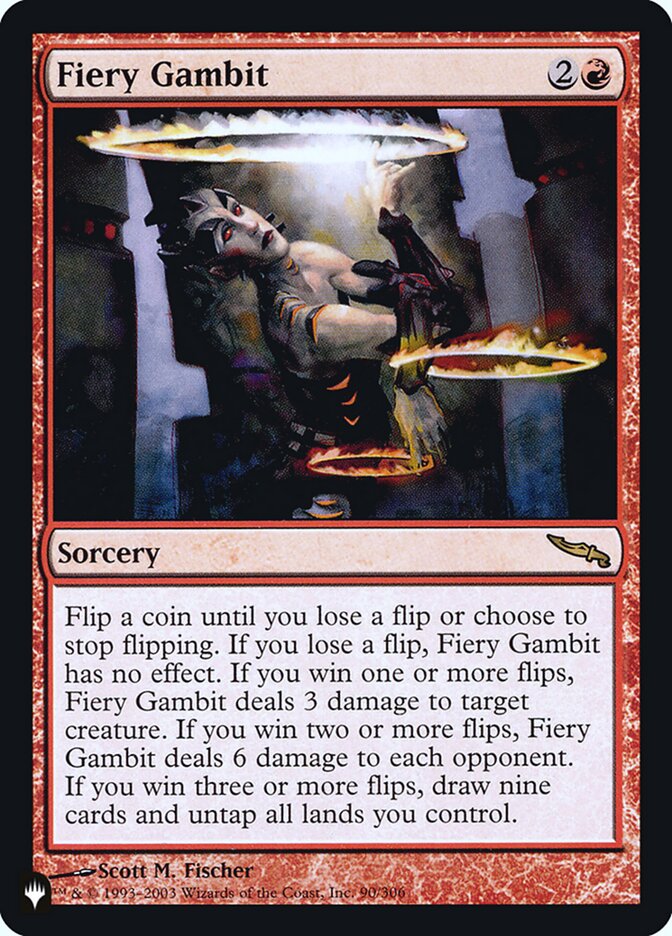 Fiery Gambit [Secret Lair: Heads I Win, Tails You Lose] | Magic Magpie