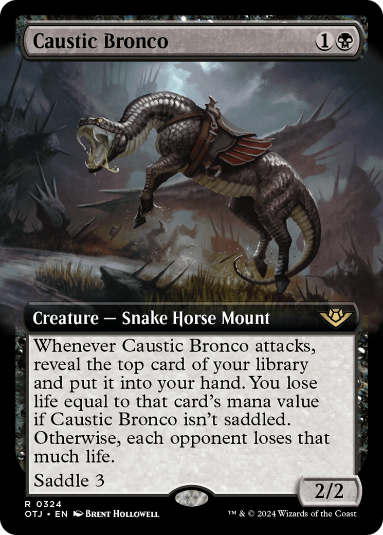 Caustic Bronco (Extended Art) [Outlaws of Thunder Junction] | Magic Magpie