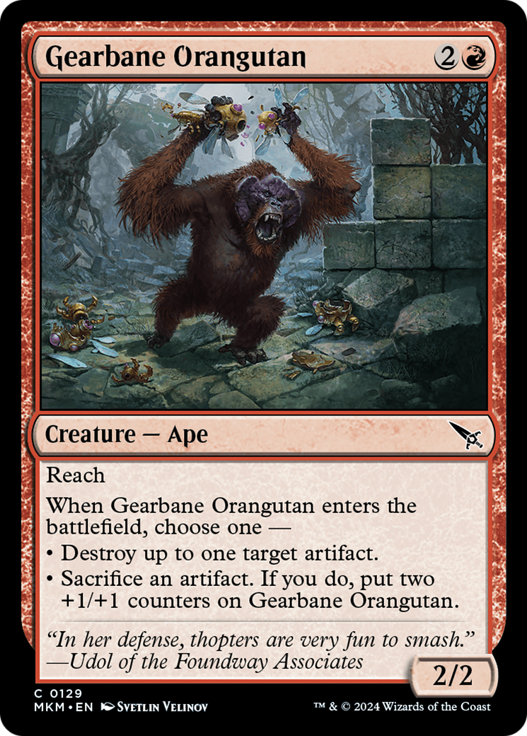 Gearbane Orangutan [Murders at Karlov Manor] | Magic Magpie