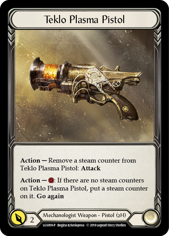 Teklo Plasma Pistol [LGS009-P] (Promo)  1st Edition Cold Foil | Magic Magpie