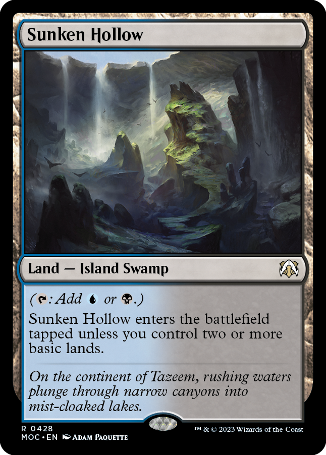 Sunken Hollow [March of the Machine Commander] | Magic Magpie