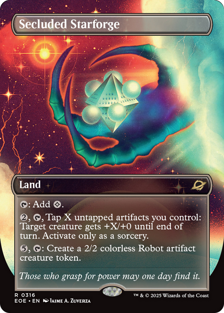 Secluded Starforge (Borderless) [Edge of Eternities] | Magic Magpie