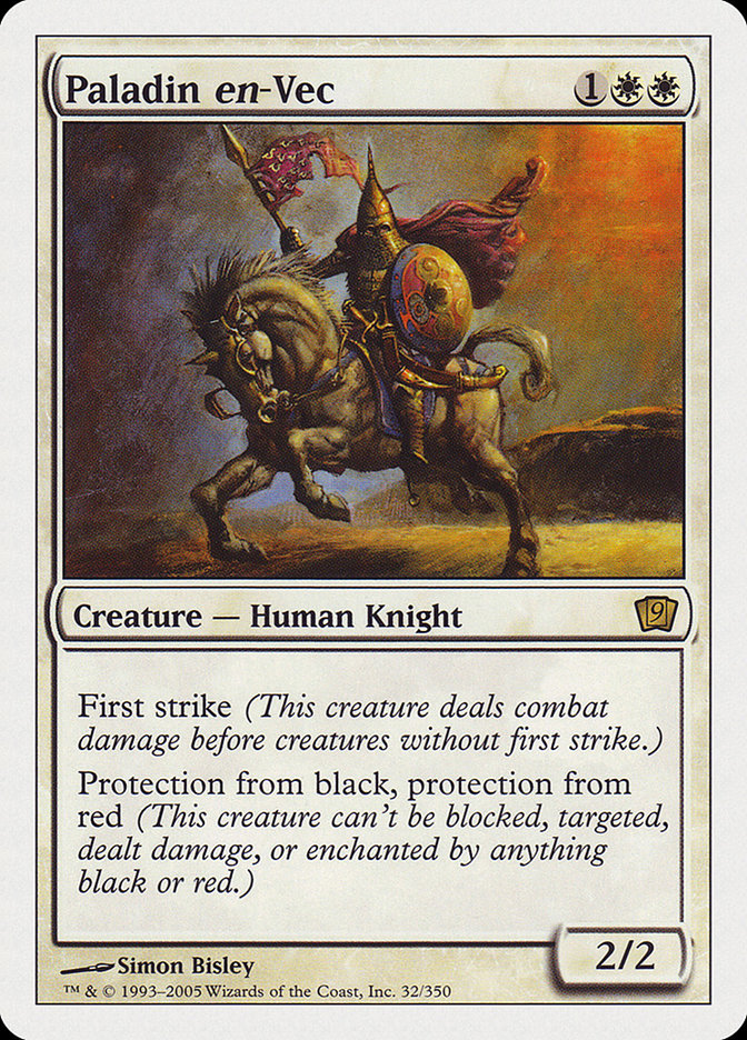 Paladin en-Vec (9th Edition) [Oversize Cards] | Magic Magpie