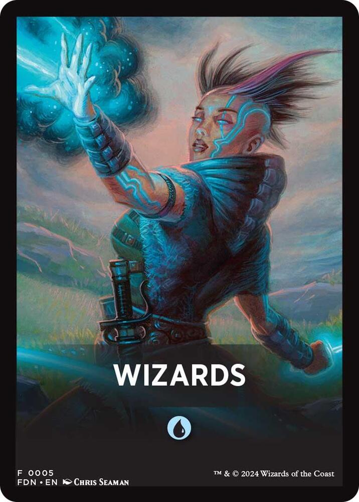 Wizards Theme Card [Foundations Tokens] | Magic Magpie