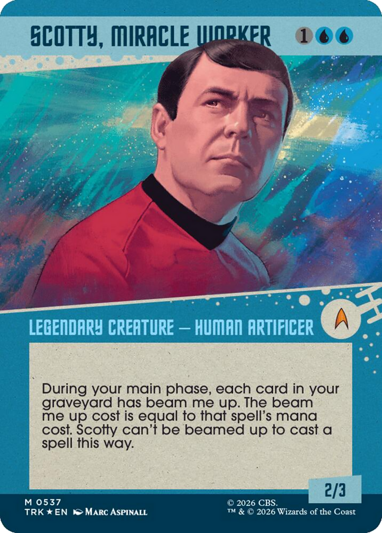 Scotty, Miracle Worker (Showcase) (Surge Foil) [Star Trek] | Magic Magpie