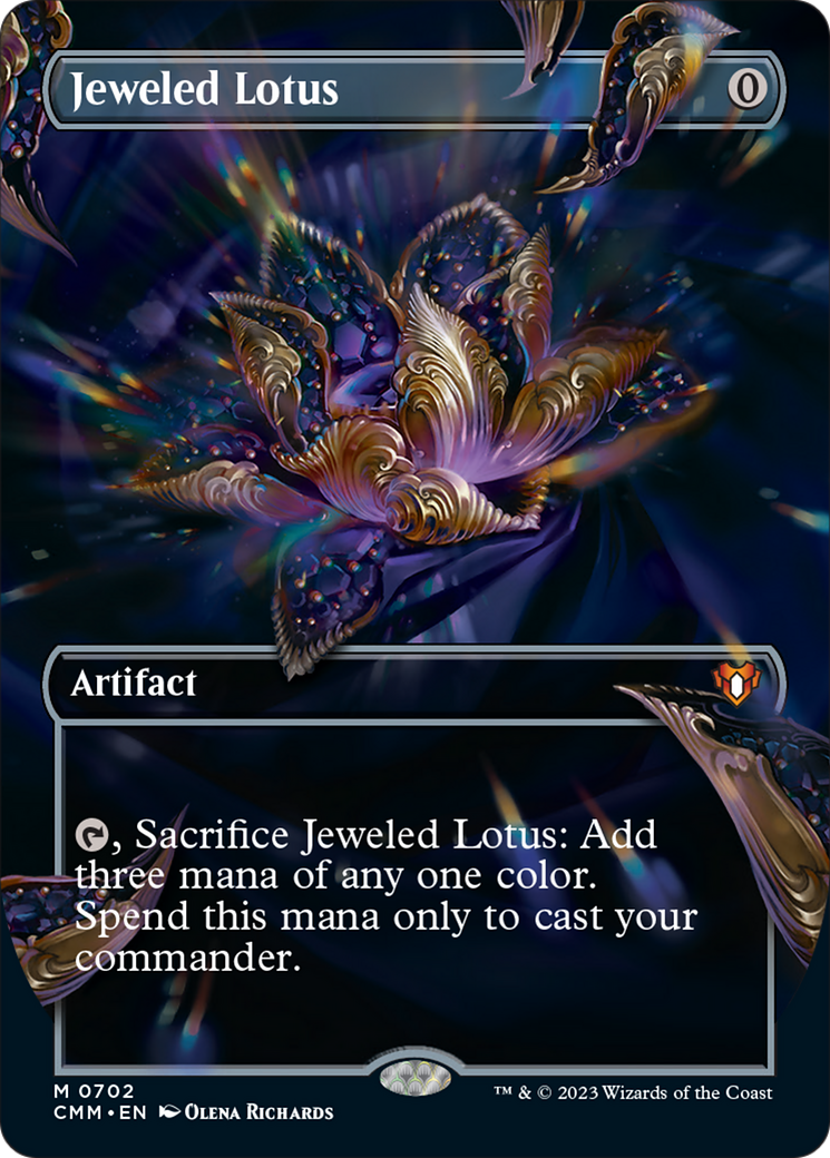 Jeweled Lotus (Borderless Frame Break) [Commander Masters] | Magic Magpie