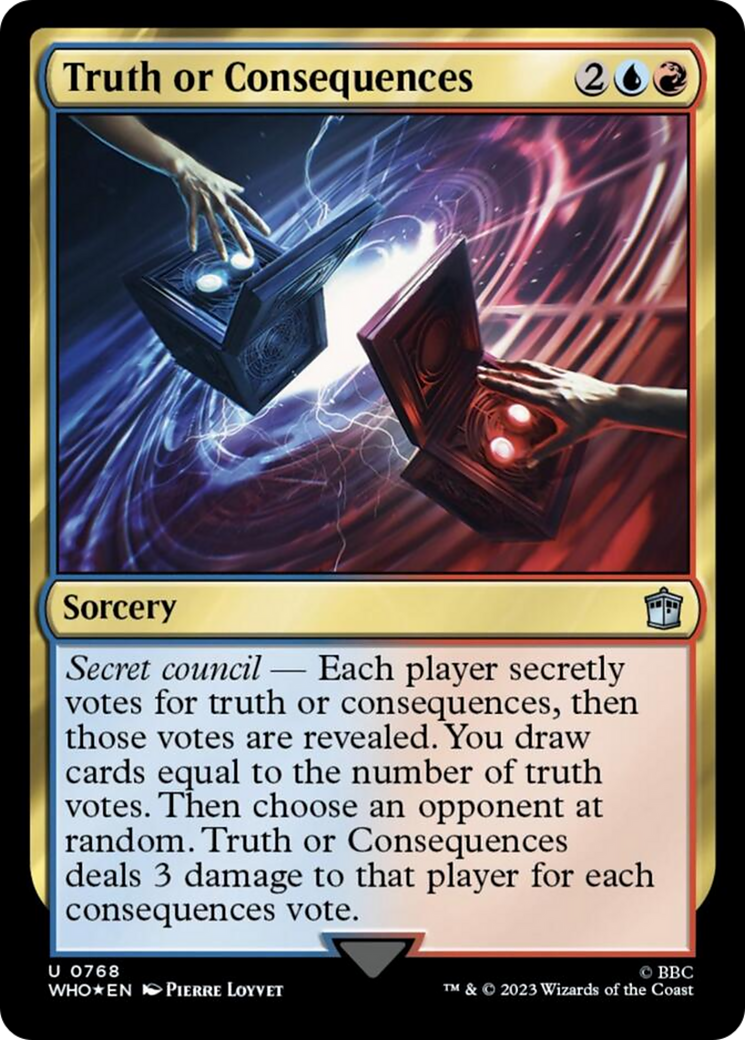 Truth or Consequences (Surge Foil) [Doctor Who] | Magic Magpie