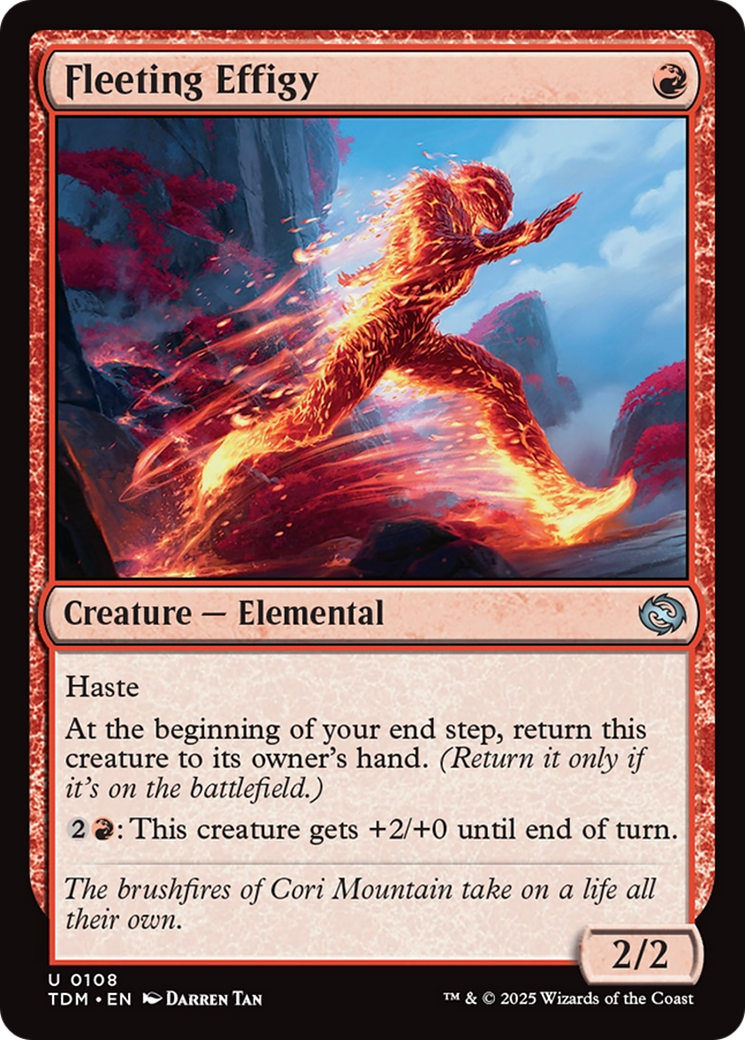 Fleeting Effigy [Tarkir: Dragonstorm] | Magic Magpie