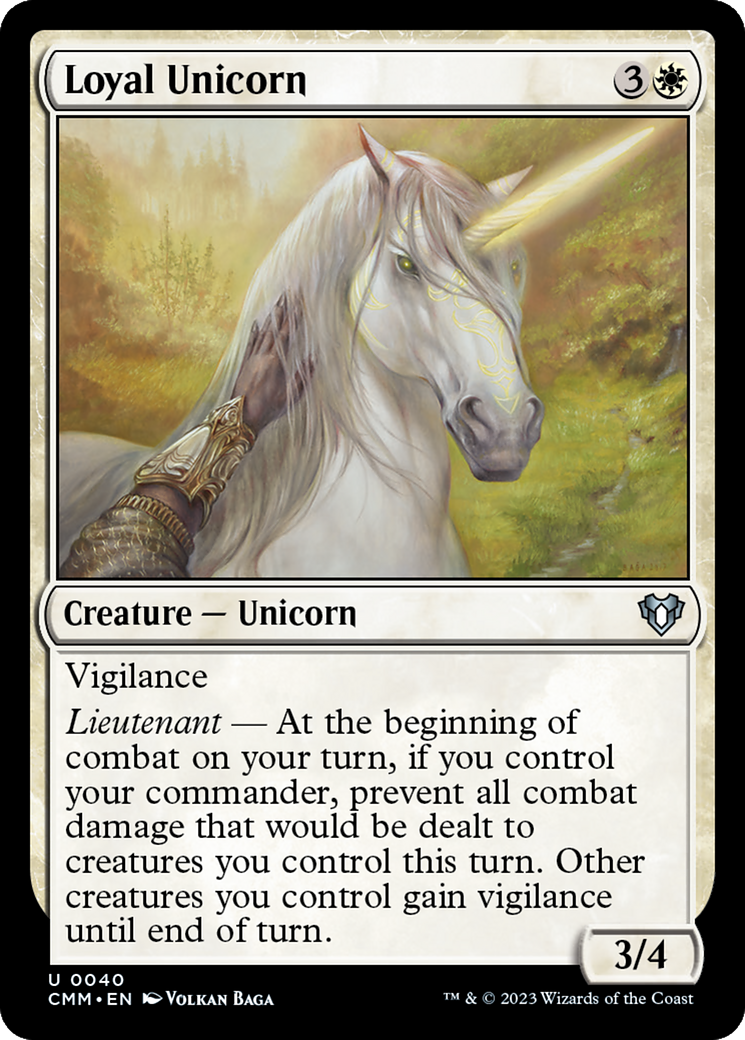 Loyal Unicorn [Commander Masters] | Magic Magpie