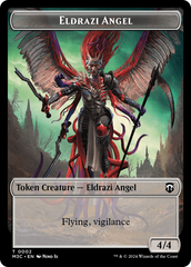 Copy (Ripple Foil) // Eldrazi Angel Double-Sided Token [Modern Horizons 3 Commander Tokens] | Magic Magpie