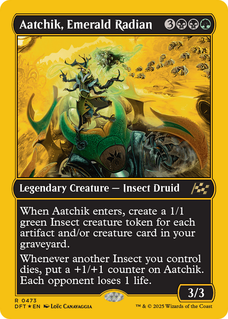 Aatchik, Emerald Radian (First-Place Foil) [Aetherdrift] | Magic Magpie