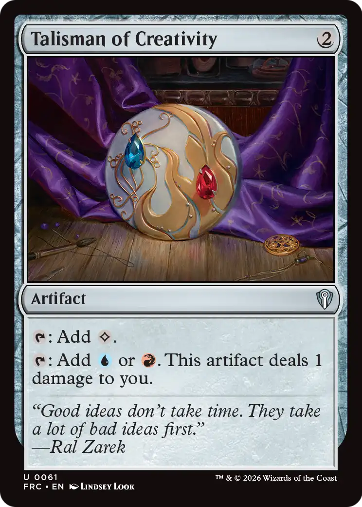 Talisman of Creativity [Reality Fracture Commander] | Magic Magpie