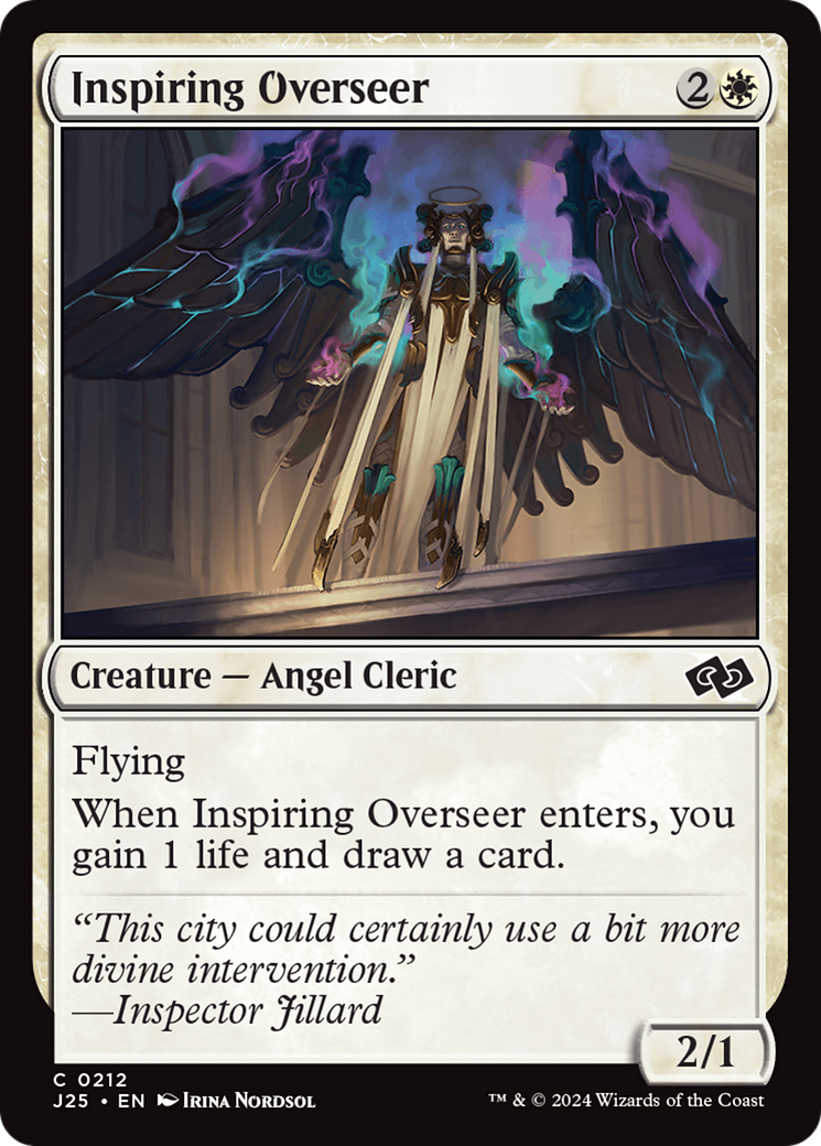 Inspiring Overseer [Foundations Jumpstart] | Magic Magpie