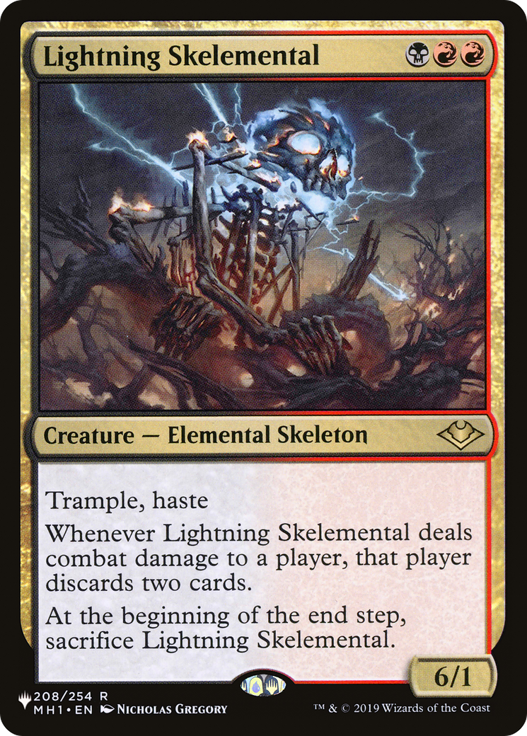 Lightning Skelemental [The List Reprints] | Magic Magpie