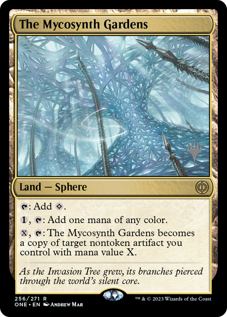 The Mycosynth Gardens (Promo Pack) [Phyrexia: All Will Be One Promos] | Magic Magpie
