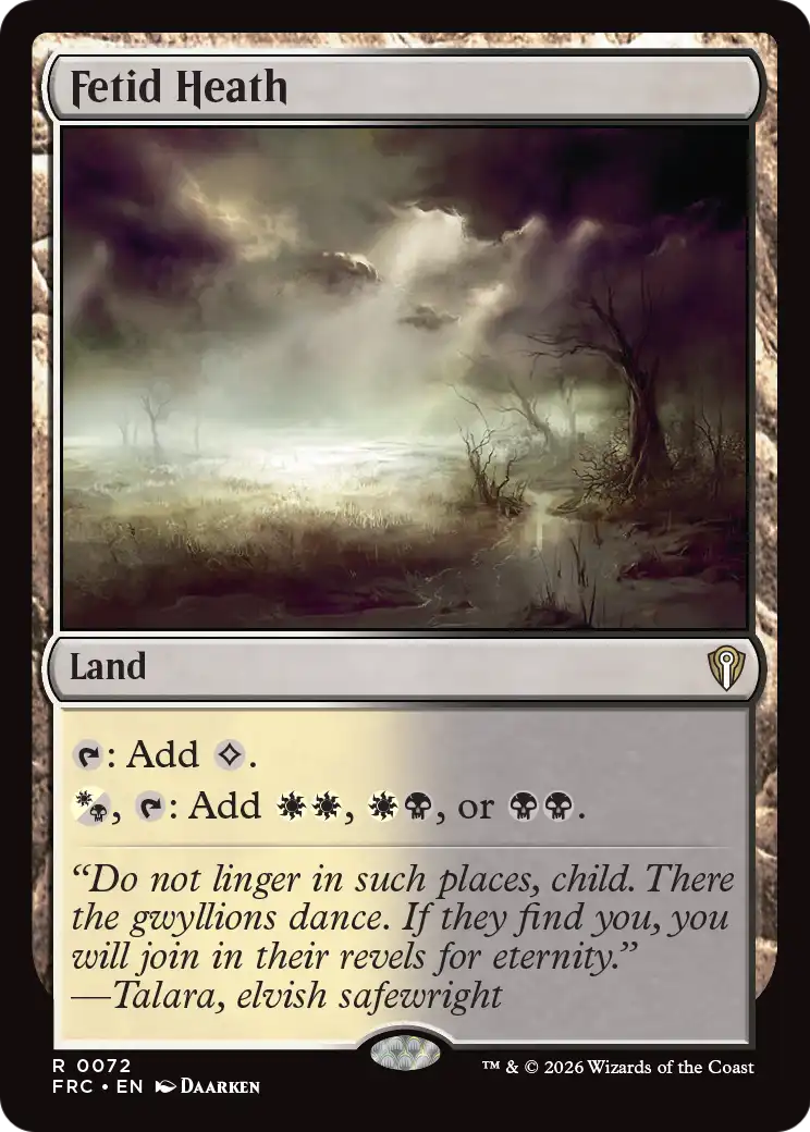 Fetid Heath [Reality Fracture Commander] | Magic Magpie