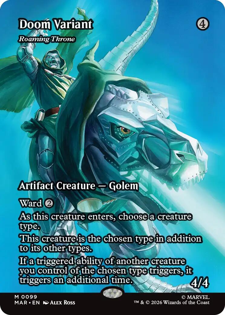 Doom Variant - Roaming Throne (Borderless) [Marvel Universe: Eternal-Legal] | Magic Magpie