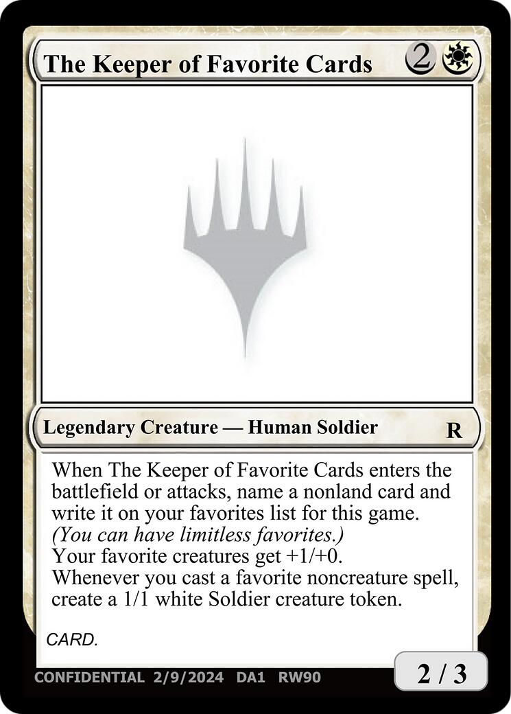 The Keeper of Favorite Cards (2/9/2024) [Unknown Event] | Magic Magpie