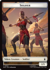 Soldier // Insect Double-Sided Token [Marvel Super Heroes Tokens] | Magic Magpie