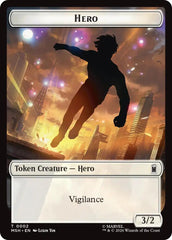 Hero // Robot Villain Double-Sided Token [Marvel Super Heroes Tokens] | Magic Magpie