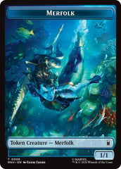 Merfolk // Doombot Double-Sided Token [Marvel Super Heroes Tokens] | Magic Magpie