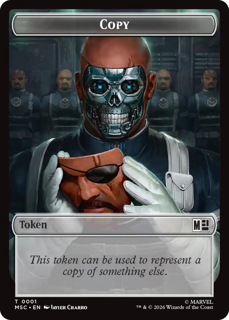 Copy // Rogue Double-Sided Token [Marvel Super Heroes Commander Tokens] | Magic Magpie