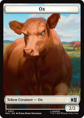 Ox // Vibranium Double-Sided Token [Marvel Super Heroes Commander Tokens] | Magic Magpie