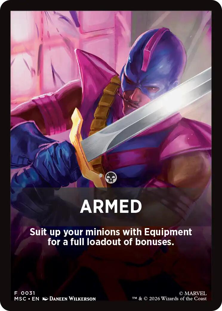 Armed Theme Card [Marvel Super Heroes Commander] | Magic Magpie