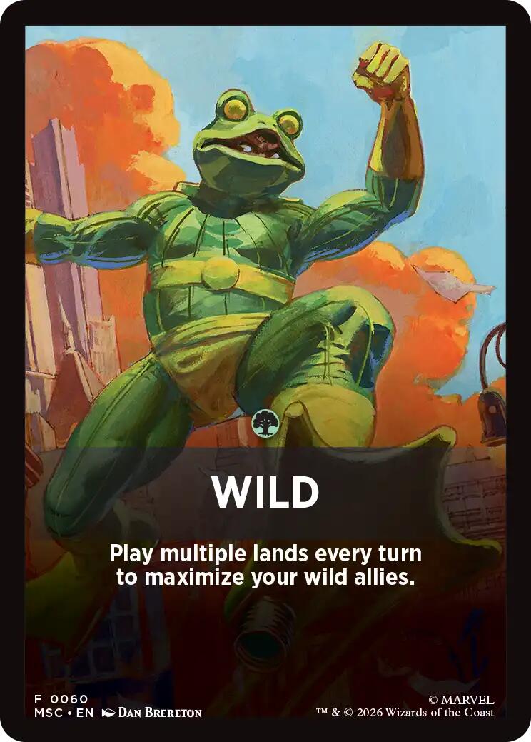 Wild Theme Card [Marvel Super Heroes Commander] | Magic Magpie