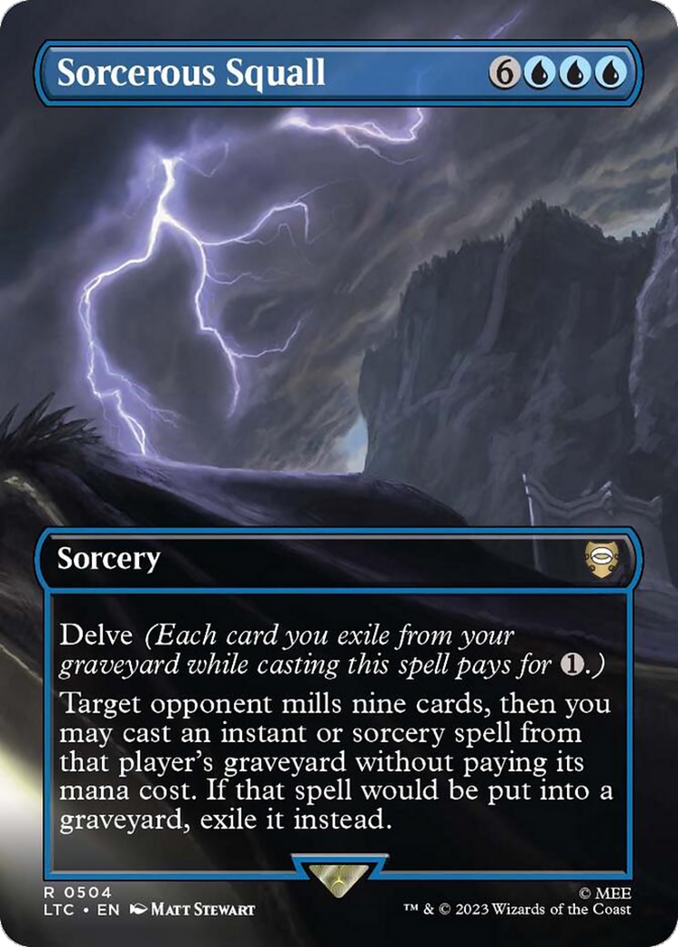 Sorcerous Squall (Borderless) [The Lord of the Rings: Tales of Middle-Earth Commander] | Magic Magpie