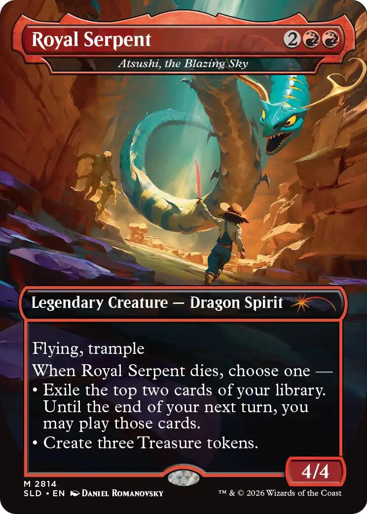 Royal Serpent - Atsushi, the Blazing Sky [Secret Lair Drop Series] | Magic Magpie