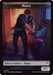 Insect // Rogue Double-Sided Token [Reality Fracture Commander Tokens] | Magic Magpie