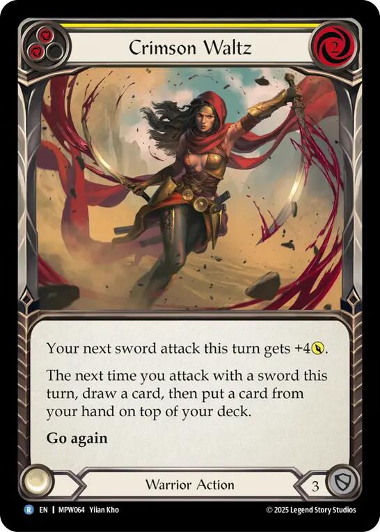 Crimson Waltz (Red) [MPW064] (Mastery Pack Warrior)  Rainbow Foil | Magic Magpie