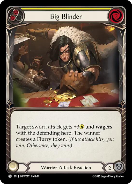 Big Blinder (Yellow) [MPW077] (Mastery Pack Warrior)  Rainbow Foil | Magic Magpie