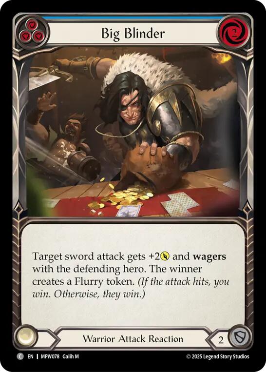Big Blinder (Blue) [MPW078] (Mastery Pack Warrior)  Rainbow Foil | Magic Magpie