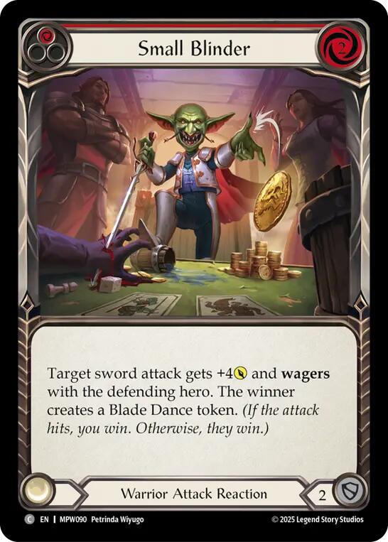 Small Blinder (Red) [MPW090] (Mastery Pack Warrior)  Rainbow Foil | Magic Magpie