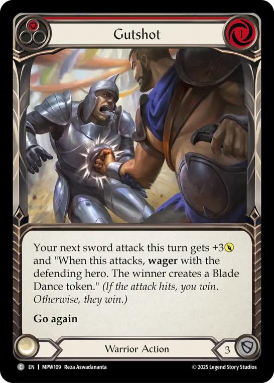 Gutshot (Red) [MPW109] (Mastery Pack Warrior)  Rainbow Foil | Magic Magpie