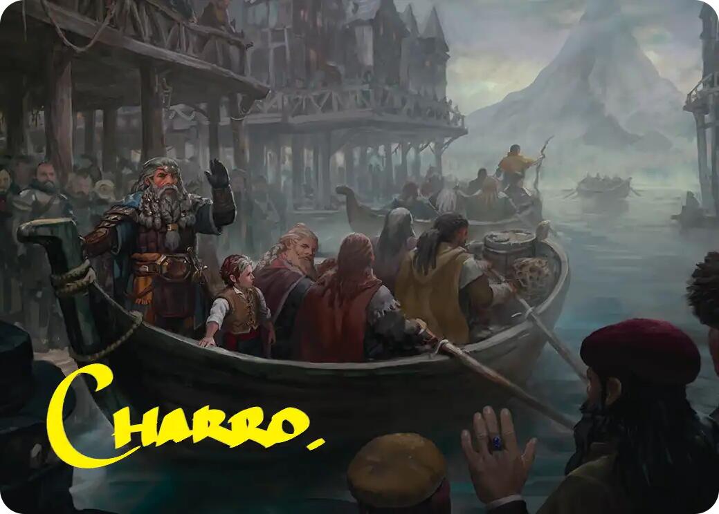 Uneasy Partings Art Card (Gold-Stamped Signature) [The Hobbit Art Series] | Magic Magpie