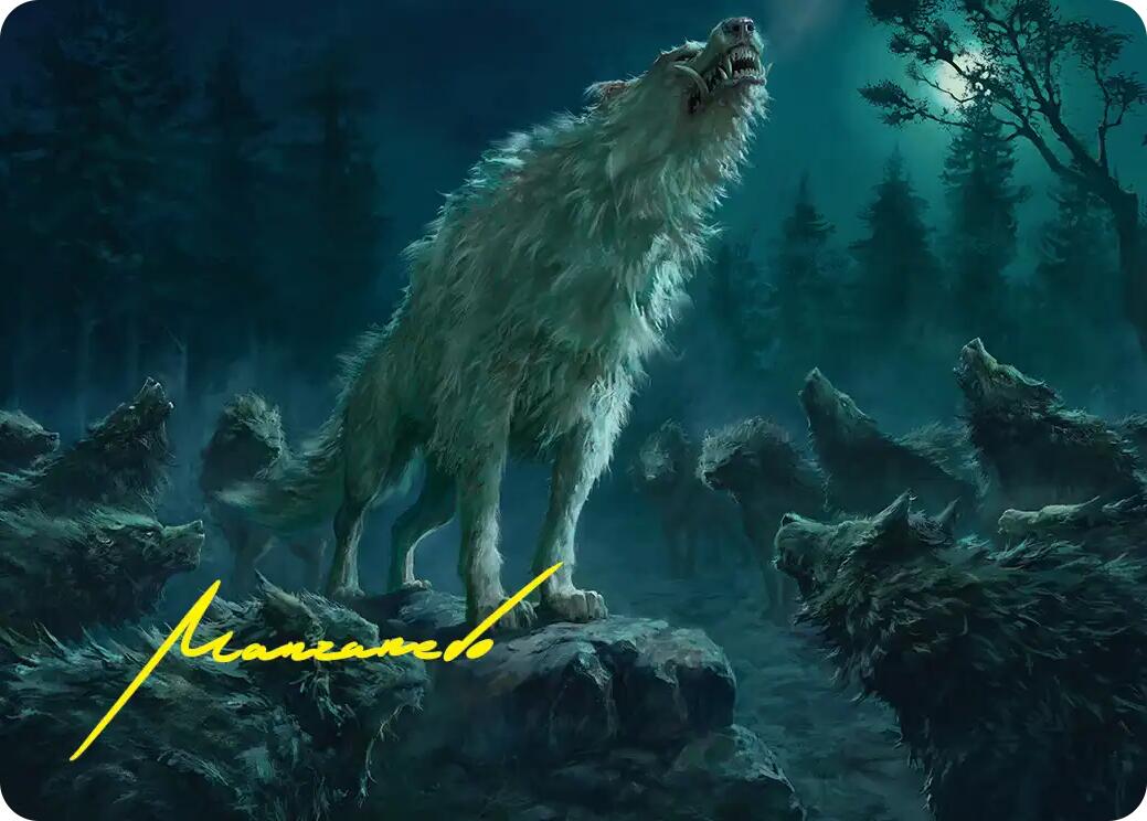 Reverent Howl Art Card (Gold-Stamped Signature) [The Hobbit Art Series] | Magic Magpie