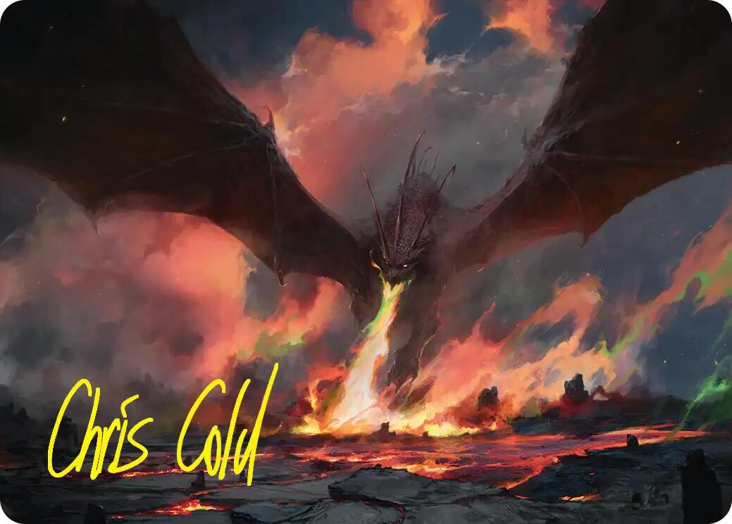 Smaug, the Great Calamity Art Card (Gold-Stamped Signature) [The Hobbit Art Series] | Magic Magpie