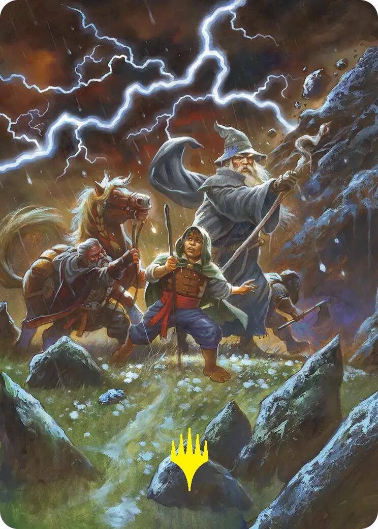 Call Forth the Tempest Art Card (Gold-Stamped) [The Hobbit Art Series] | Magic Magpie