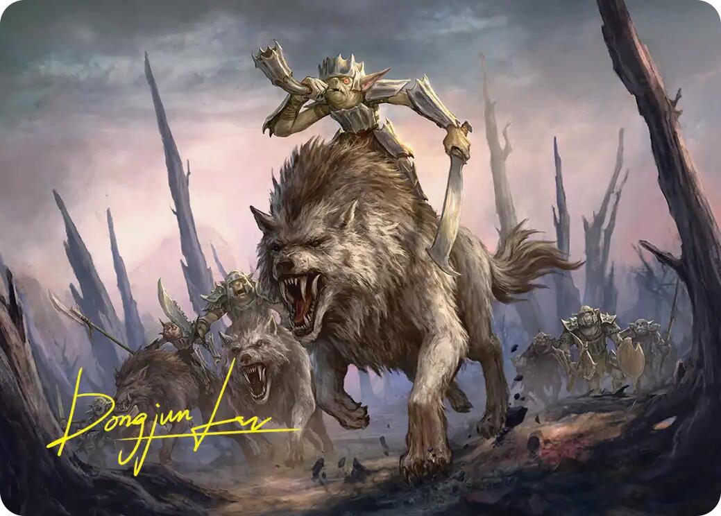 Signal the Onslaught Art Card (Gold-Stamped Signature) [The Hobbit Art Series] | Magic Magpie