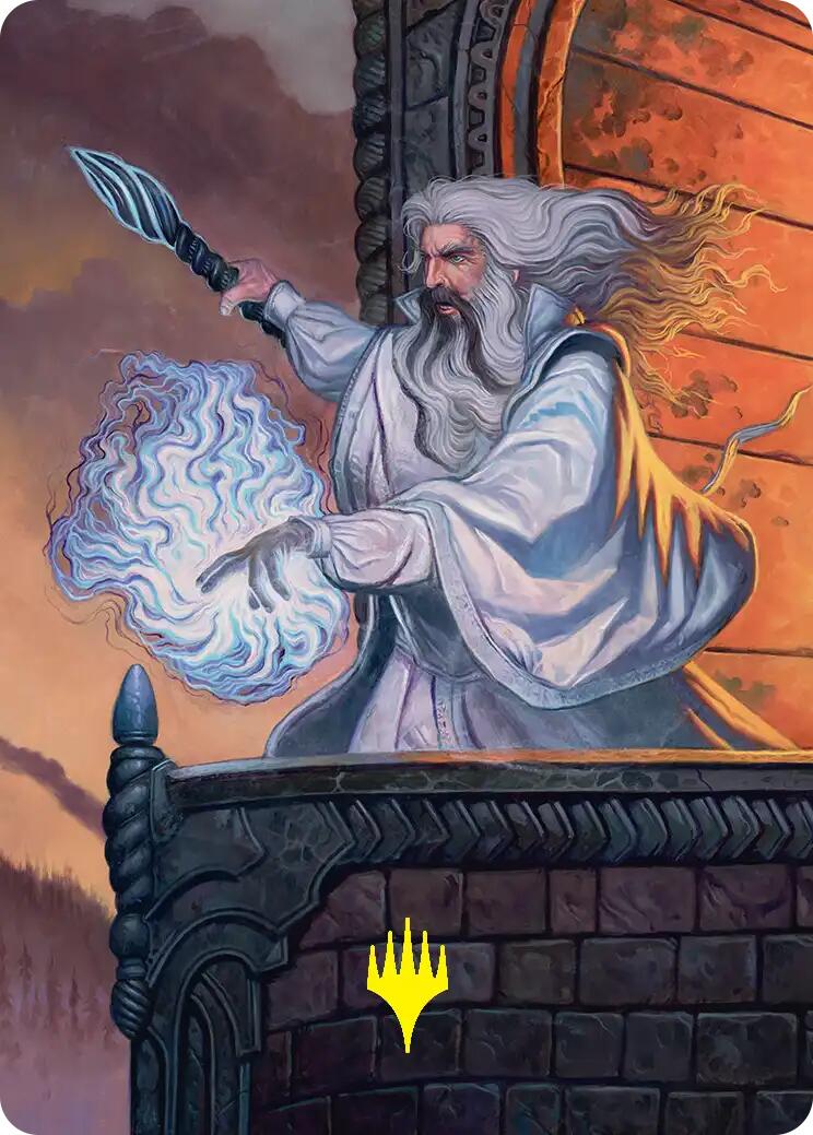 Saruman of Many Colors Art Card (Gold-Stamped) [The Hobbit Art Series] | Magic Magpie