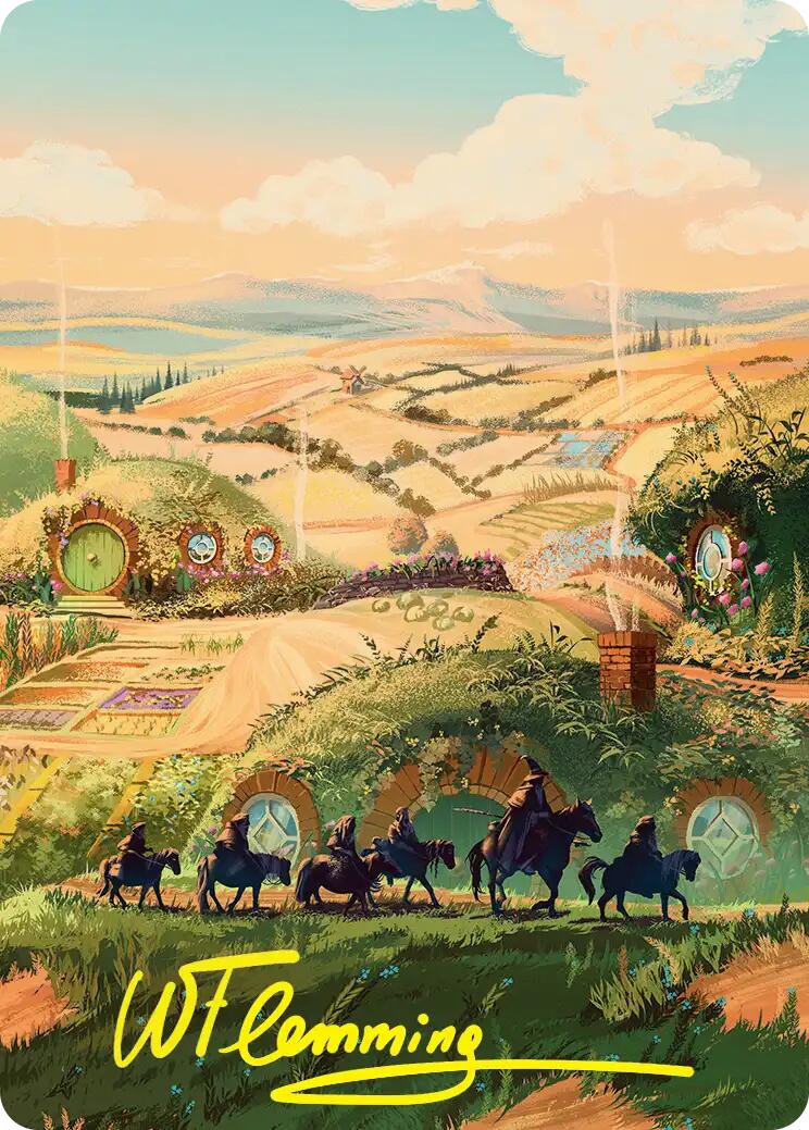 Plains Art Card (Gold-Stamped Signature) [The Hobbit Art Series] | Magic Magpie