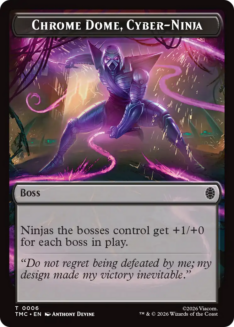Chrome Dome, Cyber-Ninja [Teenage Mutant Ninja Turtles Commander Tokens] | Magic Magpie